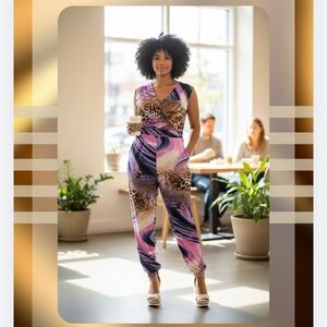 Animal Print Style Jumpsuit